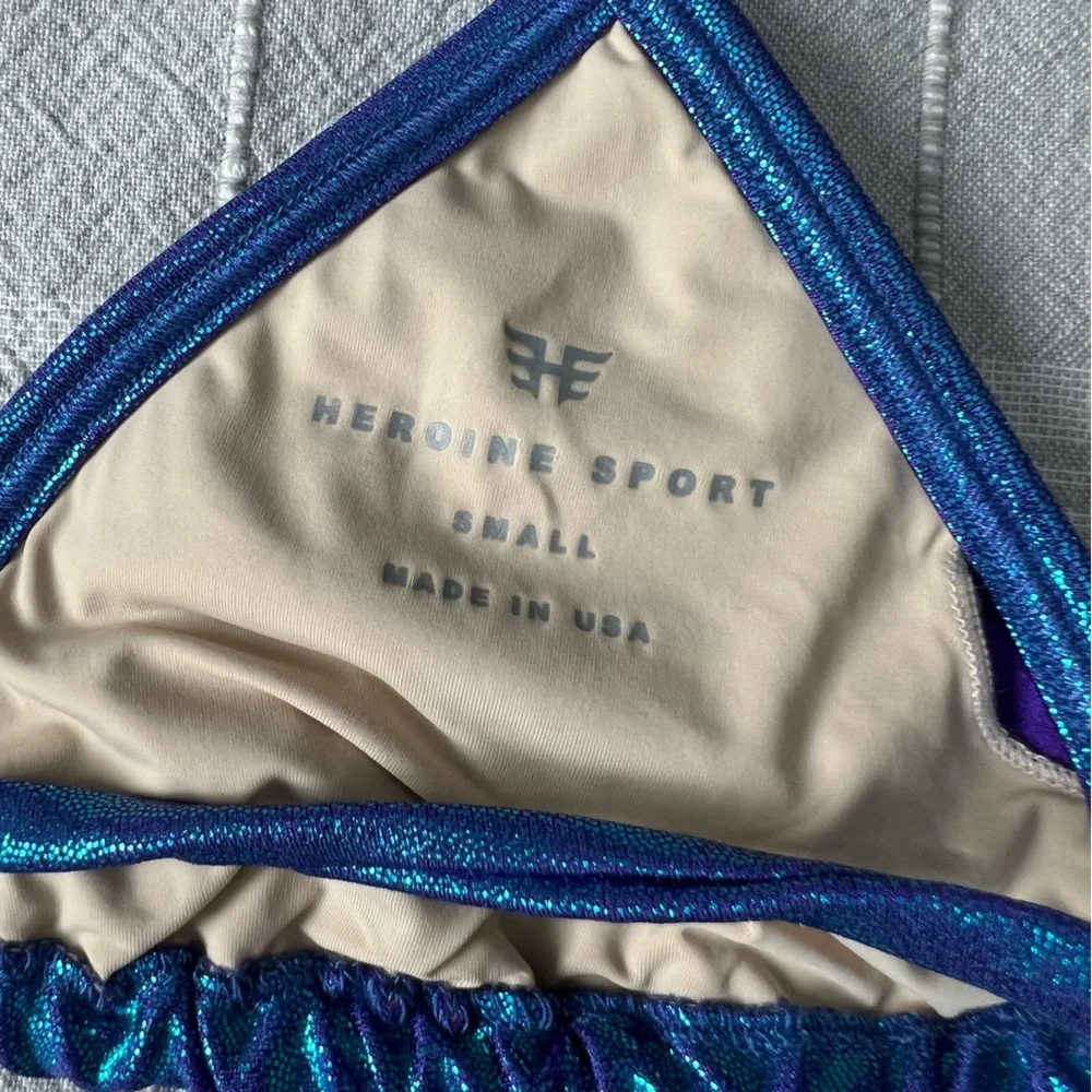 NEW HEROINE SPORT MARA BIKINI TOP & BOTTOM SET AZUL BLUE
